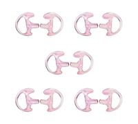 HYSHIKRA Auricular Suave de Repuesto para Auriculares acústicos de Aire para Walkie Talkie Coil Tube Audio Kits, 5 Pares (Pequeño, Rosa)
