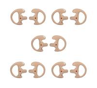 HYSHIKRA Auricular Suave de Repuesto para Auriculares acústicos de Aire | para Walkie Talkie Coil Tube Audio Kits, 5 pares