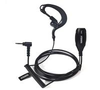 HYSHIKRA Auriculares de 2,5 mm con micrófono Big PTT, compatibles con Motorola TLKR T61 T62 T81 T80 T82 Extreme Hunter Auricular de Radio bidireccional para guardaespaldas (Forma de G, 1)