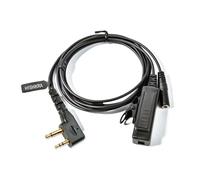 HYSHIKRA Cable adaptador universal de audio de radio de 2 vías 3.5 hembra a 2 pines con PTT compatible con Midland G7 Pro G8 G9 Pro M24 M24 Plus M48 M99 G6 XT G7 XTR