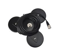 HYSHIKRA Conector magnético UHF femenino (SO239), base anticorrosión resistente, soporte de antena RG-58 5 m para transmisores Yaesu Midland Icom Motorola