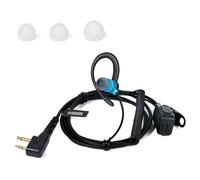 HYSHIKRA Micrófono Auricular neumático Transparente Compatible con Midland G7 Pro G8 G9 Pro M24 M24 Plus M48 M99 G6 XT G7 XTR | Supervisión de Seguridad Softair (Azul Forma de G, 1)