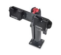 HYSHIKRA Soporte de Doble Clip para Radio de Camión - Compatible con Baofeng Kenwood Motorola Quansheng - para Walkie-Talkie y Micrófono