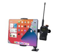 HYSHIKRA Soporte para iPad y Radio de Camión - Compatible con Baofeng Kenwood Motorola Quansheng - para Walkie-Talkie y Micrófono