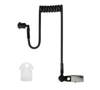 HYSHIKRA Tubo acústico de Nylon Tejido de Repuesto con Clip, Compatible con walkie-talkies Motorola, Kenwood y Baofeng, y Auriculares de Seguridad del FBI (Negro, 1)