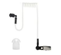HYSHIKRA Tubo acústico de Nylon Tejido de Repuesto con Clip, Compatible con walkie-talkies Motorola, Kenwood y Baofeng, y Auriculares de Seguridad del FBI (Blanco, 1)
