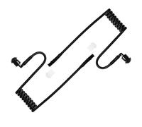 HYSHIKRA Tubo de Audio acústico con Bobina de Aire, de Nylon Tejido de reemplazo Discreto Compatible con Auriculares para walkie-talkies Motorola, Kenwood, Baofeng y Equipos de Seguridad (Negro, 2)