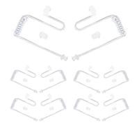 HYSHIKRA Tubo de Audio de Bobina de Aire acústico de Repuesto Compatible con Motorola Kenwood Baofeng Walkie Talkie FBI Security Earpiece Headset (10 Piezas, Transparente)