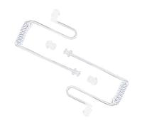 HYSHIKRA Tubo de Audio de Bobina de Aire acústico de Repuesto Compatible con Motorola Kenwood Baofeng Walkie Talkie FBI Security Earpiece Headset (2 Piezas, Transparente)