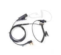 HYSHIKRA Universal 2 Way Radio Audio Adaptador Cable 3.5 Hembra a Multi-Pin con PTT 3.5mm Jack Auriculares Compatible con Baofeng UV-5R UV-5RA UV-82 Kenwood TH-22AT TK-3100 (Tubo Transparente)