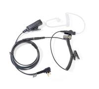 HYSHIKRA Universal 2 Way Radio Audio Adapter Cable 3.5 Female to Multi-pin with PTT 3.5mm Jack Headset Compatible with Motorola CP040 DP1400 GP68 GP88 GP300 XT420 XT460 (Tubo Transparente)