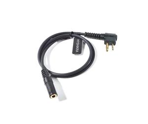 HYSHIKRA Universal Two Way Radio Audio Adapter Cable 3.5 Female to 2-pin M Male Compatible with Motorola CP040 DP1400 GP68 GP88 GP300 XT420 XT460