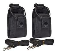 HYSHIKRA Walkie-Talkie - Funda universal para radio, funda de nailon para Baofeng UV5R Midland Motorola Talkabout Cobra Retevis (2 unidades)