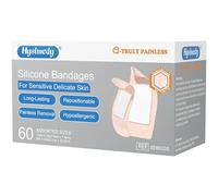 Hysimedy- “Vendajes de Silicona Varios Tamaños para Piel Sensible Frágil 60 Recuentos Tamaño Extra Grande y Pequeño