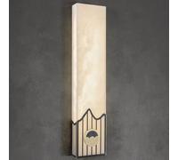 HYSJDMNC 23.6 "Lámpara de Pared de mármol Natural Alabastro de Pared de Pared de latón Batio de baño Luz de tocador LED LED Lave Lave PIELLA LA LUZ Light para Sala del HABITO del HABITA YYuan