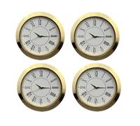 HYSJDMNC 4pcs Insertos de Reloj de Cuarzo de 55 mm con números árabes o Romanos para relojería y coleccionistas Craft Proyectos Accesorios