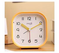 HYSJDMNC Despertador Reloj de Alarma Cuadrada de 4 Pulgadas con números de árabe, Silencio Que no es tardía, luz de Fondo, operación de batería, operación Simple para el Reloj Digital de