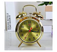 HYSJDMNC Despertador Retro Metal Movimiento Reloj creación de Reloj de Alarma Mecánico Relojes de Despertador Digital (tamaño: 10 cm) YYuan