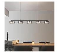 HYSJDMNC Lámpara Colgante nórdica para decoración del hogar, iluminación Interior, lámpara Colgante de Techo, lámparas de araña para Sala de Estar, luz Colgante (atenuación remota RC 5 Cabezas)