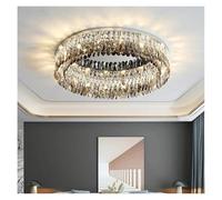 HYSJDMNC Lámpara de Techo nórdica Moderna Lámparas de Cristal LED Sala de Estar Cocina Lustre Luces Interiores para el hogar Decoración Accesorio Decoración Luz Colgante (Diámetro Regulable 80 cm)