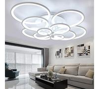 HYSJDMNC Luz de Techo LED Pantalla acrílica Creativa Blanco 120 cm Luz de Techo Redonda Moderna para Sala de Estar Comedor Dormitorio (CHYGXD23)