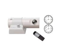 HYSJDMNC Reloj de proyección de Pared LED analógica con Control Remoto y Diapositivas de Color numerales Romanos y árabes para Decoraciones de hogares