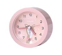 HYSJDMNC Reloje de los niños tranquilos de los niños del Despertador con luz de Noche, patrón de Animales, Relojes de Aprendizaje Que no Son luz de Noche