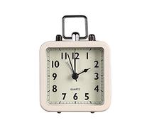 HYSJDMNC Relojes de Mesa Reloj Escritorio de Metal Reloj Escritorio silencioso Reloj Reloj de Pared para la Pared del Reloj pequeño Reloj de cabecera de Dormitorio Reloj Reloj de pie (Color: a) YYuan