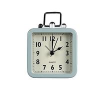 HYSJDMNC Relojes de Mesa Reloj Escritorio de Metal Reloj Escritorio silencioso Reloj Reloj de Pared para la Pared del Reloj pequeño Reloj de cabecera de Dormitorio Reloj Reloj de pie (Color: b) YYuan