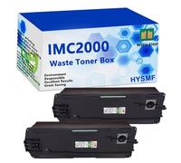 HYSMF Depósito de tóner Residual IMC2000 Compatible con impresoras para Ricoh IM C2000 IM C2500 IM C3000 IM C3500 IM C4500 IM C6000,Black-2 Pack