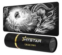 Hystar® Extended Gaming Mouse Pad | XXL 36" x 16" | 5mm Thick, Waterproof Surface, Smooth Polyester Fabric, and Natural Rubber Base | Goety
