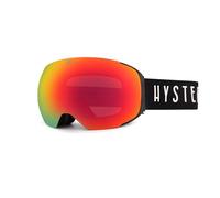 HYSTERESIS Magnet Freeride | Gafas de esquí y snowboard con lentes esféricas Magnéticas intercambiables con 2 lentes incluidas | Marco Negro | Lente Roja | Cinta color Negro | 100% Anti-Vaho UV400.