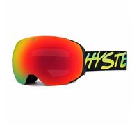 HYSTERESIS Magnet Freeride | Gafas de esquí y snowboard con lentes esféricas Magnéticas intercambiables con 2 lentes incluidas | Marco Roja | Lente Roja | Cinta color Graffiti | 100% Anti-Vaho UV400.