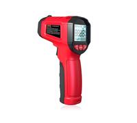 HYTAIS Termómetro Infrarrojo, Emisividad Ajustable, Pistola de Temperatura Digital, Láser, Sin Contacto, Sensor de Temperatura IR, Rojo