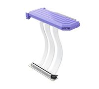 Hyte PCIe 5.0 Hyper Riser - Cable Elevador Vertical PCI Express Gen 5.0 con Ranura de Metal Reforzada - Taro Milk (Morado)