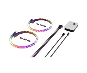 Hyte Tiras LED RGB Negras Pack 2 - 1m + Nexus Portal Negro