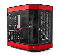 Hyte Y60 Modern Estetic Dual Chamber Panoramic Tempered Glass Mid-Tower ATX Computer Gaming Case con PCIE 4.0 Riser Cable Incluido, Rojo (CS-HYTE-Y60-BR)