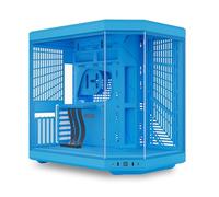 HYTE Y70 Mid-Tower ATX Gaming PC Desktop Case - Vidrio Templado panorámico - Doble cámara - Chasis de Alto Flujo de Aire - Cable Elevador PCIE 4.0 Incluido - Nueva estética Moderna - Leche de