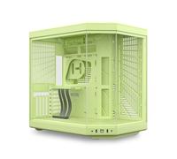 Hyte Y70 Mid-Tower ATX Gaming PC Desktop Case - Vidrio Templado panorámico - Doble cámara - Chasis de Alto Flujo de Aire - Cable Elevador PCIE 4.0 Incluido - Nueva estética Moderna - Matcha Milk