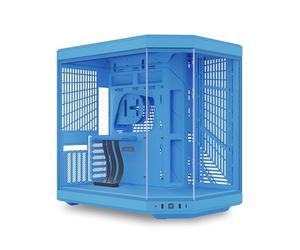 HYTE Y70 Mid-Tower ATX Gaming PC Desktop Case - Vidrio Templado panorámico - Doble cámara - Chasis de Alto Flujo de Aire - Cable Elevador PCIE 4.0 Incluido - Nueva estética Moderna - Leche de
