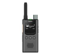 Hytera S1 Pro Gris - Walkie Elegante Profesional UHF 400-470Mhz para Hoteles y Tiendas, Radio Digital + Analógica, Pantalla OLED, Cancelación de Ruido AI y Batería de Larga Duración