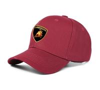 HYTOPCN Gorras De Béisbol Clásicas Lam -bo.RGhi. ni, Ajustable Gorra del Deporte Gorra, Unisex Transpirable Athletic Casual Cap (Claret,Talla única)