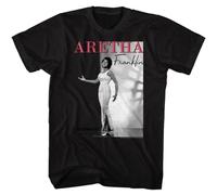 HYTREZSXC Aretha - Two Tone Background - Short Sleeve - Adult - T-Shirt Black L