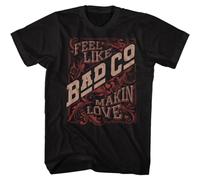 HYTREZSXC Bad Company - Makin Love - Short Sleeve - Adult - T-Shirt Black XXL