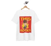 HYTREZSXC Beavis and Butthead Tshirt Retro Cartoon TV Series Comedy Unisex This Rocks Black XXL