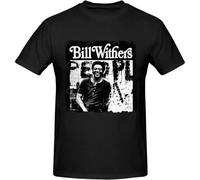 HYTREZSXC Bill Withers T Shirt Men's O Neck Short Sleeve Tees Fion XX-Lar Black S