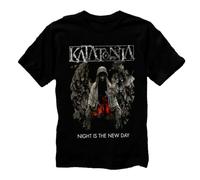 HYTREZSXC Katatonia - Night Is The Day Band Album Unisex T-Shirt Full Size S4610 Black XXL