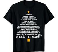 HYTREZSXC Limited Christmas Vacation Rant - Christmas Tree T-Shirt Black XXL