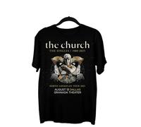 HYTREZSXC The Church - The Singles Tour 2025 Gift For Fan S to 5XL T-Shirt S6321 Black M