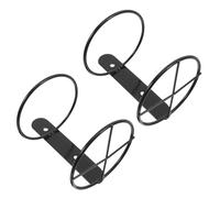 HYTROVE 2 Botelleros para Colgar Pared Botellero de Metal Negro Soporte para Vino Individual Estante Montado para Almacenamiento en Cocina y Bar Organizador Resistente para Botellas
